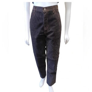 Skotts Brown Suede Lined Pants  Size 32